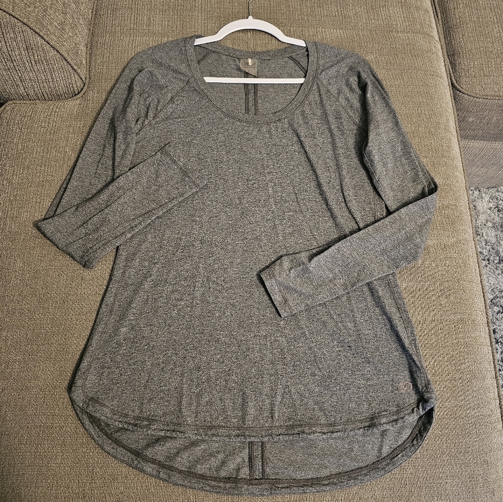 Calia By Carrie Underwood Gray Longsleeve Casual Athleisure Top Size Large